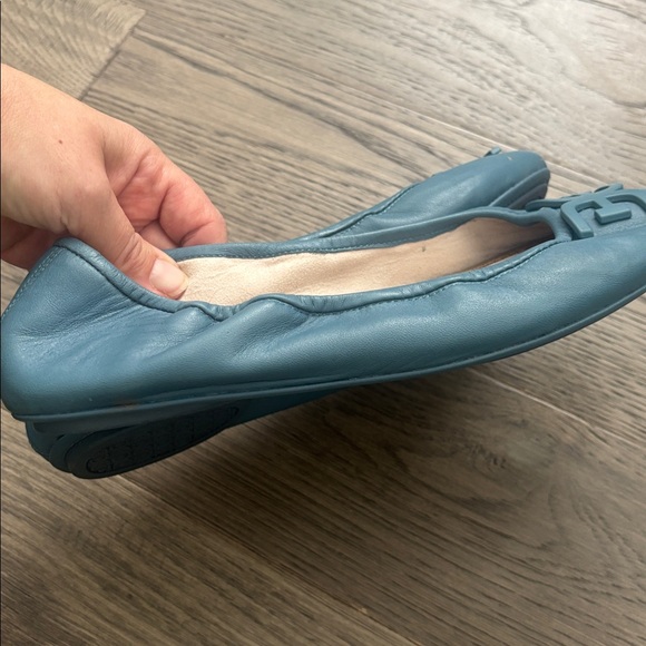 Sam Edelman | zipper Leather Teal Florence Ballet Flats Size 9M - Picture 8 of 9